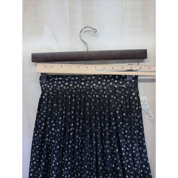 Vintage 1980-90s Fundamental Things For Petites Womens Black Long Skirt Sz 2 NWT - Picture 3 of 7